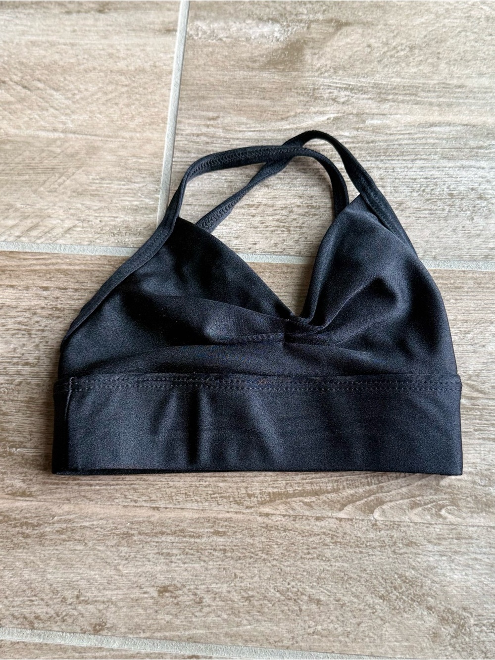 Tiger Friday Child Small Black Bralette Top